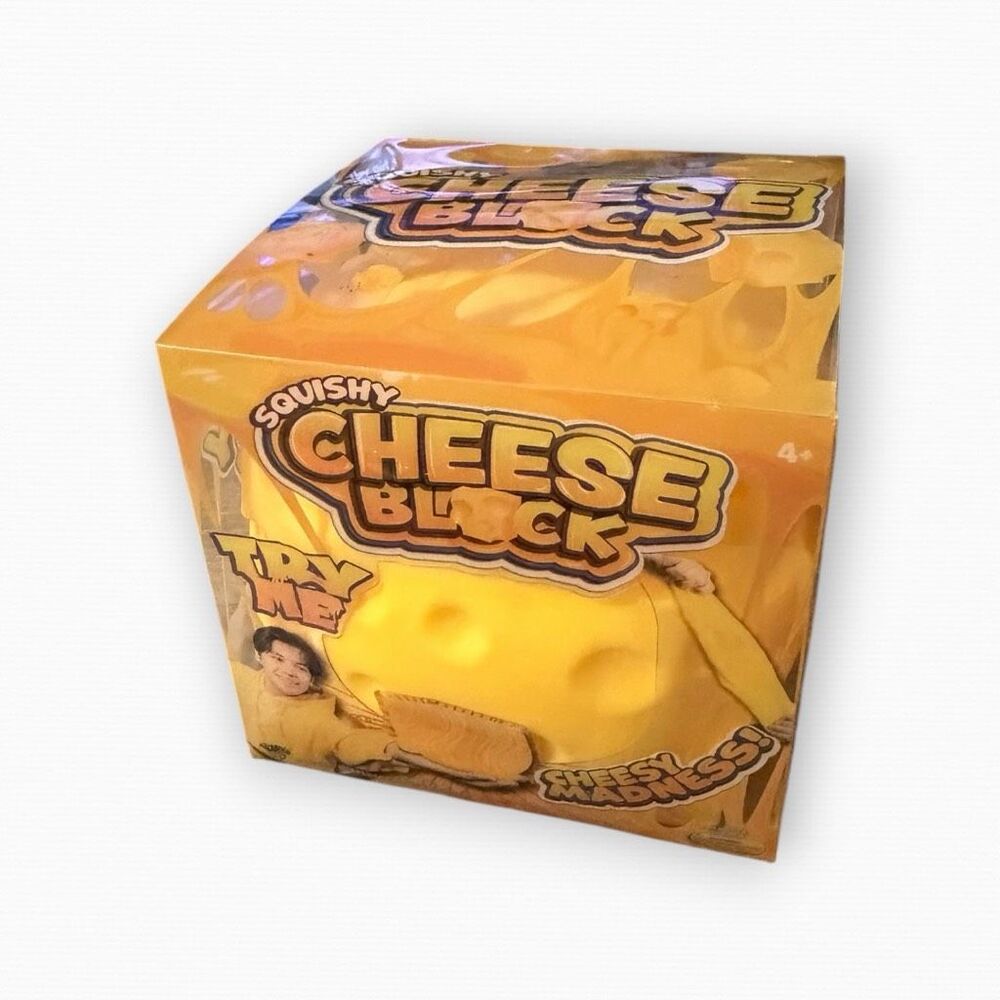PPNC Squishy Cheese Block Squeeze Sensory Toy New in Box TikTok VIRAL